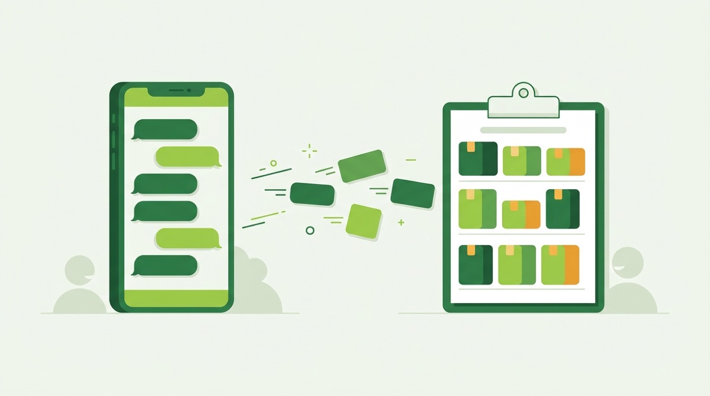 WhatsApp-Bestellungen im Großhandel automatisch verarbeiten
